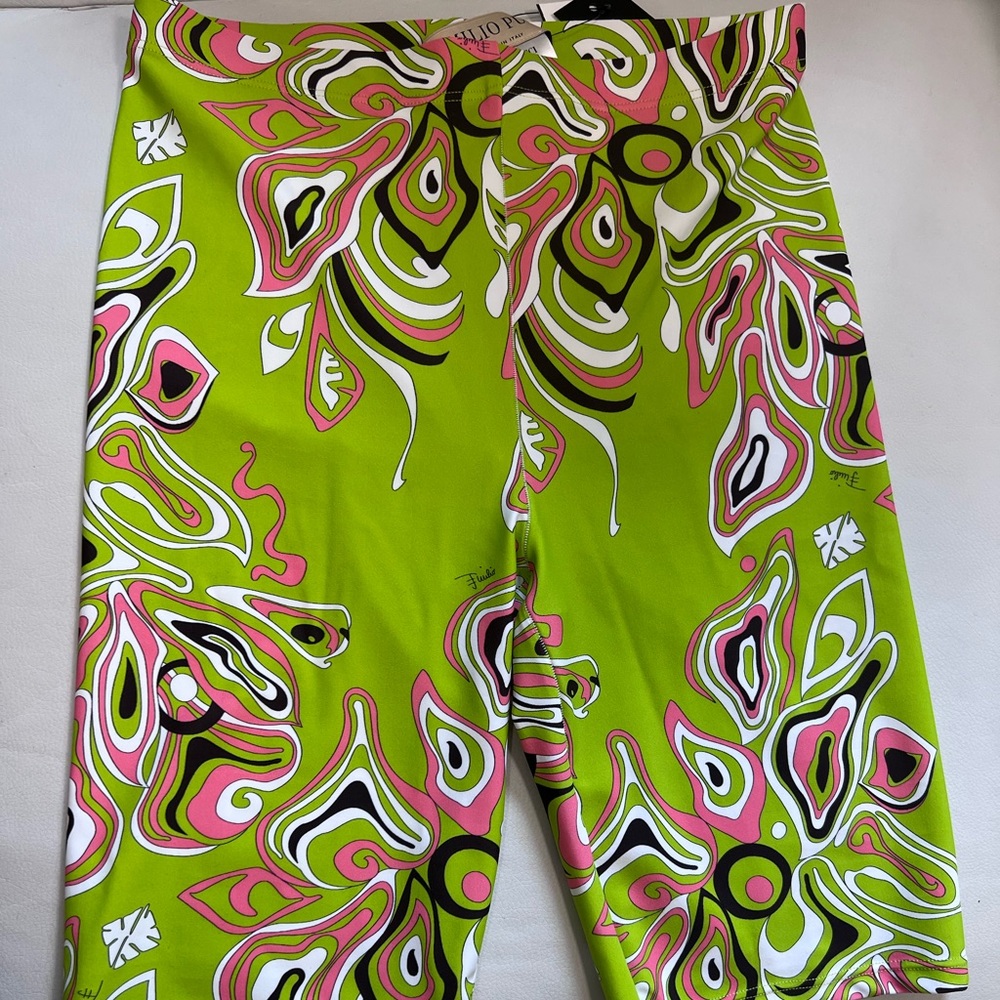 Emilio Pucci Africana Print Biker Shorts